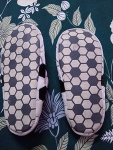 football themed bathroom slippers