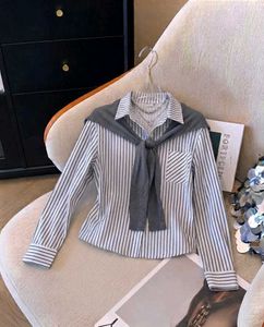 Chic Striped tie up Shirt