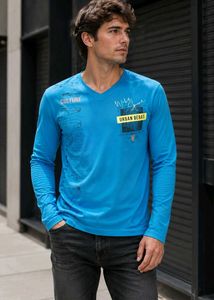 Men's Blue Graphic T-Shirt