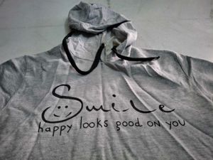Grey Smile Hoodie