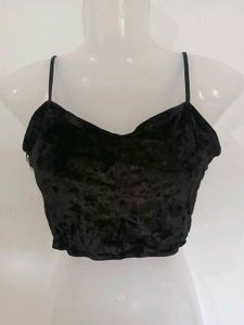 Black Velvet Cami Top