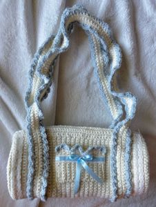 Crochet Duffle Bag🍭
