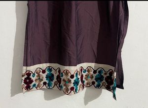 Embroidered Purple Kurta