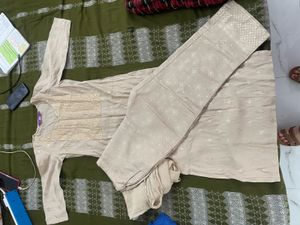 Elegant Golden Kurta Set with Dupatta