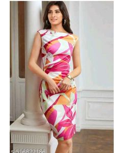 Floral Print Bodycon Dress