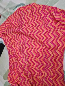 Embellished Pink &amp; Orange Kurta
