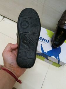 kids's Brown Leather Loafers