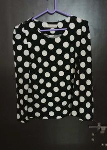 Polka Dot Long Sleeve Top