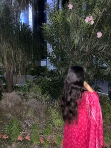 Elegant Anarkali Pink Kurta Set with Dupatta