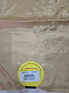Elegant Beige Saree with Embellishments