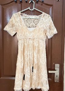 Bohemian Lace Mini Dress