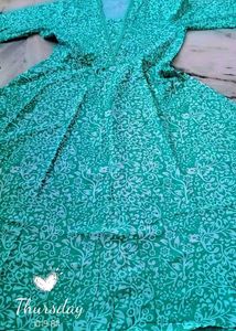 💚🩵 Embroidery Green Kurta