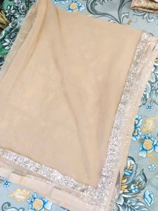 Elegant Peach Sequin and Kalabattu Kurta Set
