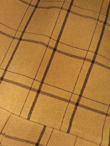 Mustard yellow plaid mini skirt