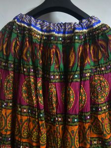 Boho Ethnic Print Maxi Skirt