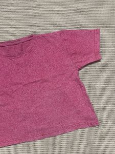 Stylish Peach Crop T-Shirt for Women
