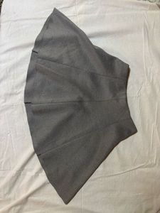 Grey Flared H&amp;M Skirt