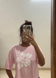 Pink Floral Print T-Shirt