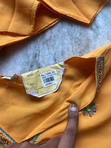 Orange Top With Tag