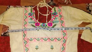 combo offer Embroidered Cream Kurta