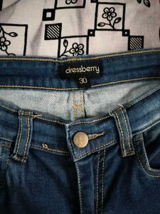Dressberry Dark Wash Skinny Jeans👖