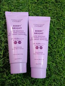 2 Mini Conscious Chemist Berry Bright Sunscreen