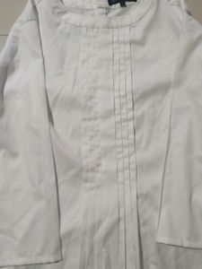Fable Street Immaculate White Pintuck Top