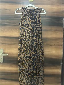 Leopard Print Bodycon Dress with Cardigan