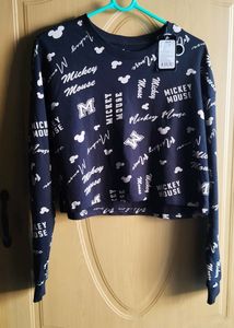 Women's Disney Print crop Sweatshirt