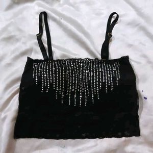 Sparkling Black Bra