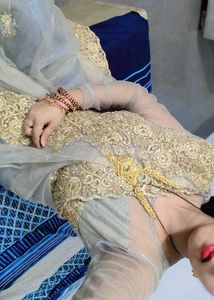 Embellished net saree+ blouse