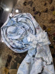 Abstract Print Mesh Fabric Dupatta