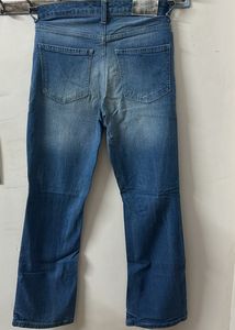 Trendy Distressed Blue Denim Jeans