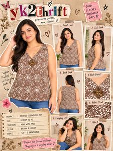 Stylish Printed Sleeveless Top