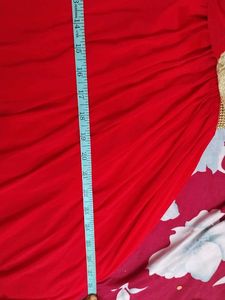 Beautiful Red &amp; Gold Ethnic Gown