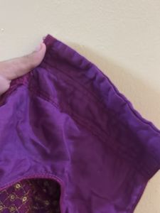 sequinned purple top