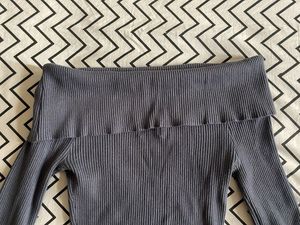 Rib-Knit Off the shoulder Top