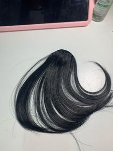 Black side bangs