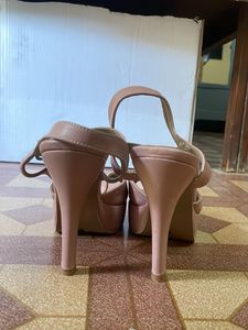 Stylish Pink Platform Wedge Sandals