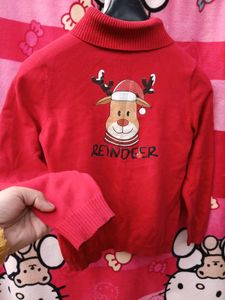 Red Reindeer Christmas Sweater