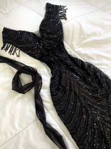 Stunning Black Sequin Gown