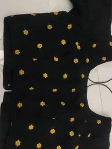 Elegant Black Floral Blouse