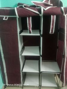 New Burgundy Fabric Wardrobe