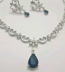 price drop Elegant Blue ad jewellery set