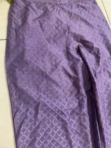 Purple Cotton Kurta Set