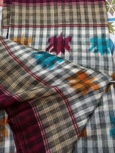 Checkered Cotton Saree
