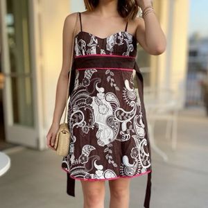 padded Print Sundress