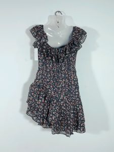 Charcoal Black Printed Dress (Women's)