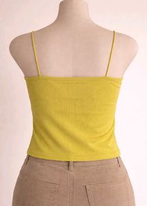 Cute Yellow Crop Top
