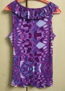 Purple Ruffle Top